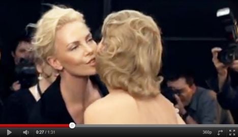 Charlize Theron makes quick change in new Dior ad