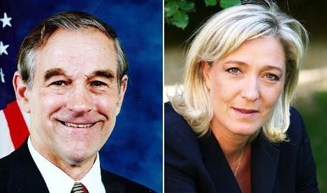US lawmaker Ron Paul to meet Marine Le Pen
