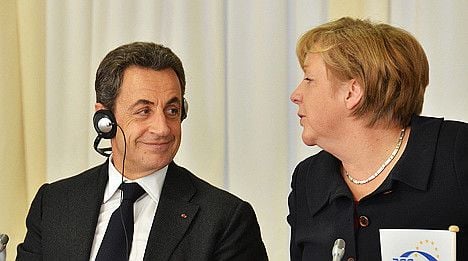 Sarkozy and Merkel meet to heal rift in euro unity