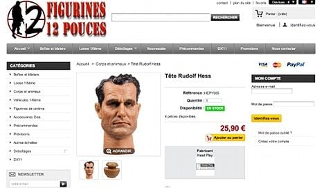 Nazi figurines for sale on French website