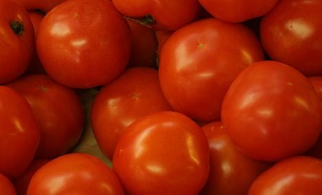 Sarko junior pelts police woman with tomatoes