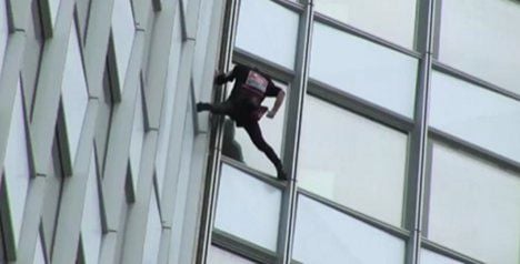 ‘Spiderman’ climbs France’s tallest building