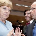 Merkel and Hollande talk ahead of crunch summit