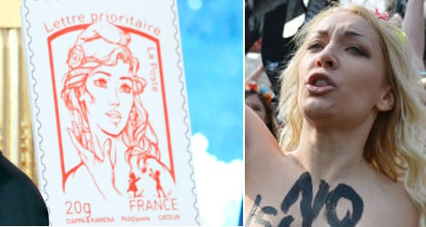 ‘Femen inspired’ French stamp causes uproar