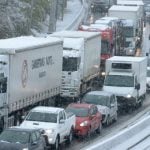 Heavy snow causes chaos in central France
