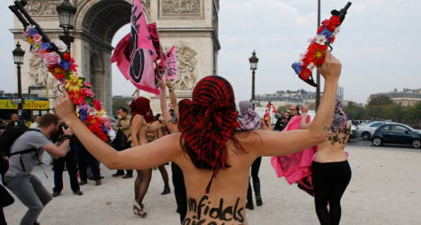 Topless feminists urge ‘infidels’  to revolt