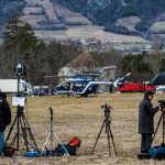 The world's media descend on the village of Seyne-les-Alpes, near to the crash site, reflecting how many countries have been affected by the crash and how the world remains fasinated by aviation disasters.Photo: AFP