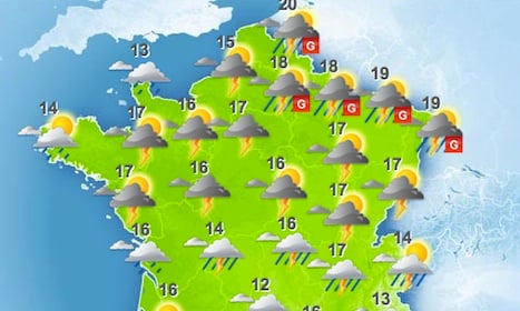 Northern France on high alert for storms this afternoon