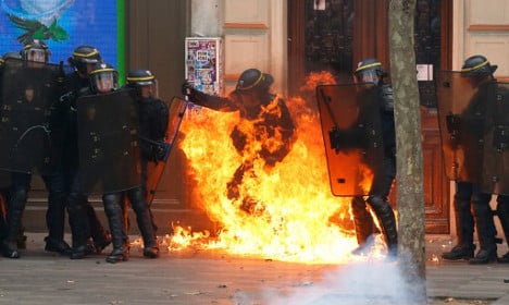 IN PICS: Labour law protests turn violent across France