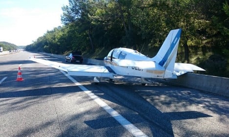 IN PICS: Pilot lands private plane on French highway