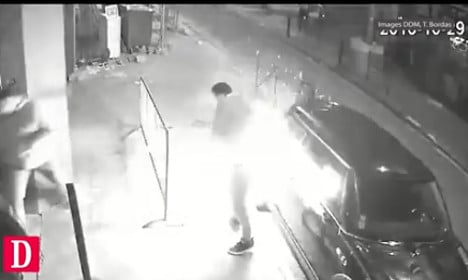 Video shows Frenchman’s crazy e-cigarette explosion