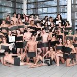 Only in France: Pupils (and their teacher) pose naked for school photo