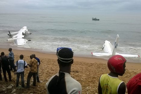 Four die as French army-chartered plane crashes off Ivory Coast