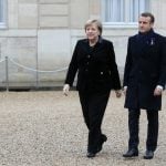 Macron, Merkel meet amid WWI centenary debate on European army