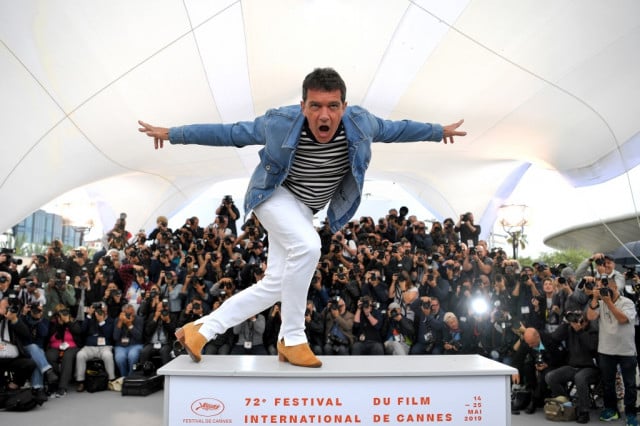 Spanish actor Antonio Banderas poses during a photocall for the film 