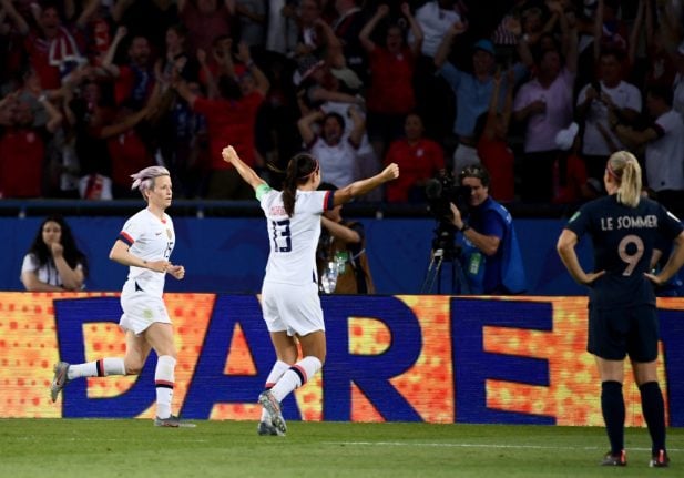 Rapinoe sinks hosts France as USA set up World Cup semi-final with England
