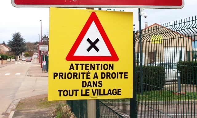 How does 'priorité à droite' really work when you're driving in France?