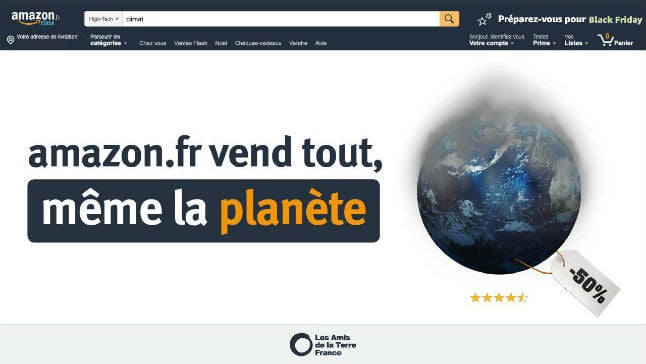 French groups plan to protest ‘unsustainable’ Amazon on Black Friday
