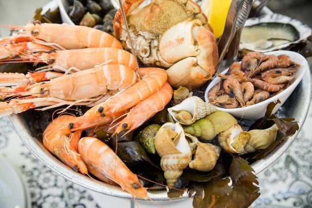 Why do the French eat so much seafood at Christmas?