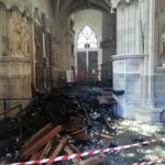 Nantes cathedral fire: Man released in arson probe