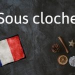 French phrase of the day: Sous cloche