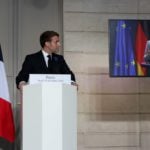 Macron and Merkel in talks over European defence and US relations
