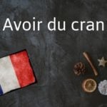 French phrase of the day: Avoir du cran