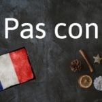 French phrase of the day: Pas con