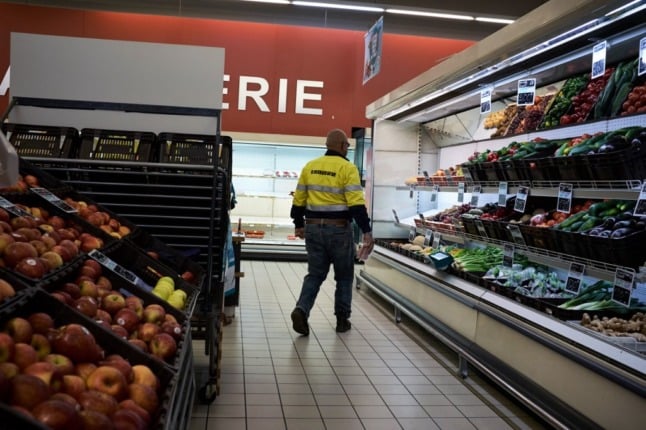 The cost of many supermarket products is rising in France 