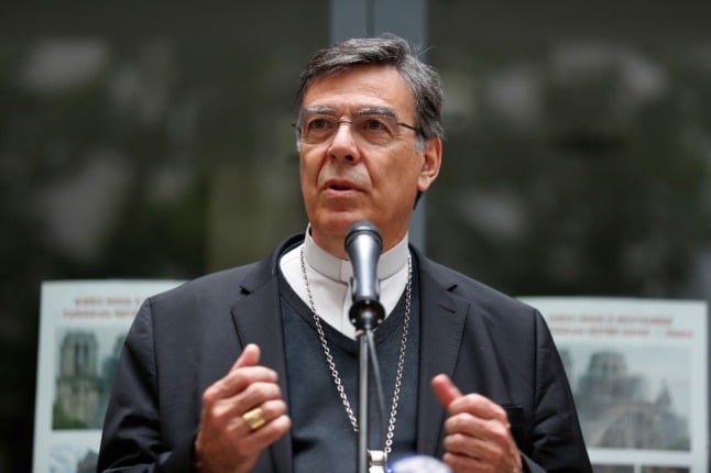 The archbishop of Paris has tendered his resignation after an 'ambiguous' relationship with a woman.