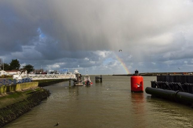 The harbour of Ouistreham, northwestern France