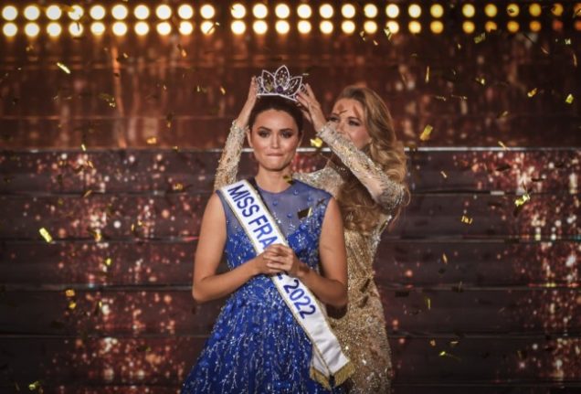 Diane Leyre is crowned Miss France 2022. She is a self-described feminist. Beauty pageants around the world have come under fire as sexist.(