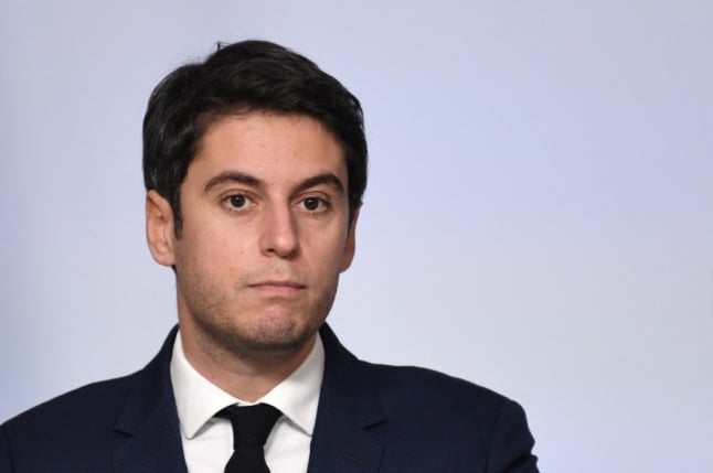 Head-and-shoulders photograph of French Government spokesperson Gabriel Attal