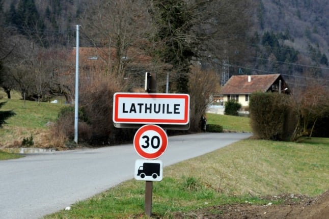 French Alpine village of Lathuile